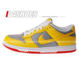 Nike Wmns Dunk Low CL Yellow Grey Red Shoes 317815701  
