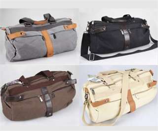 Fashion Mens Canvas Handbag Totes Removable Strap Shoulder Bag Travel 
