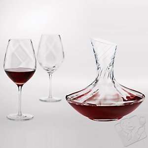 Allure Aerating Cabernet / Merlot / Bordeaux Wine Glasses & Decanter 