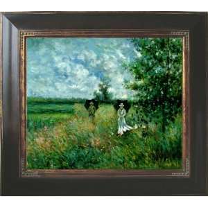  Claude Monet   Walking Near Argenteuil Hand Painted Framed 