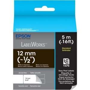  New   Epson Standard LC Tape Cartridge White on Espresso 