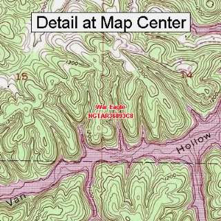  USGS Topographic Quadrangle Map   War Eagle, Arkansas 