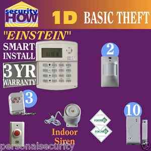 WIRELESS HOME SECURITY SYSTEM HOUSE ALARM w AUTO DIALER 3 YEAR 