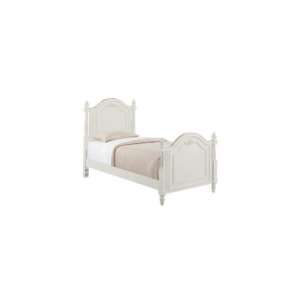    Stanley twin Low Post Panel Bed florentine White