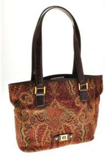 Giani Bernini NEW Paisley Satchel Medium Handbag Brown Bag  