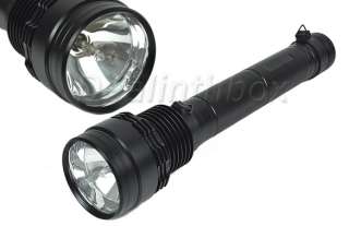 65W/55W/45W 6000lm Rechargeable HID Xenon Flashlight Torch Black