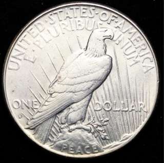 1934 S Peace Dollar CHOICE AU   