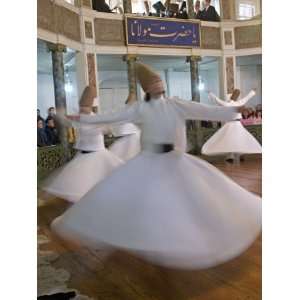 Whirling Dervishes Performing Dance, Istanbul, Turkey Photographic 