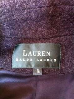     RALPH LAUREN Charcoal Gray WOOL Winter Coat Womens Size 6  