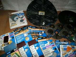 WHOLESALE LOT OF NORTON GRINDER AND SANDER ACCESSORIES  