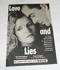   ABC tv movie ad ~ LOVE AND LIES ~ Mare Winningham, Peter Gallagher