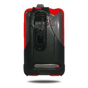  Amzer TPU Hybrid Case with Swivel Holster Combo for HTC 