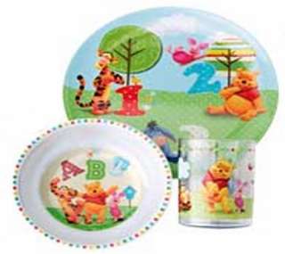 Disney Winnie The Pooh 3 Piece Dinner Lunch Gift Set Tumbler Bowl 