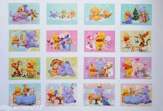 Walt Disney Winnie the Pooh & Friends 16 Postcard Set 4  