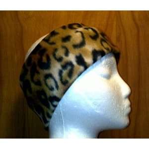  Leopard Design Polar Fleece Headband 