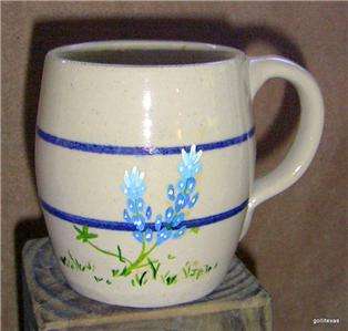 Kenneth Wingo Marshall Pottery Texas Wildflower Mug d  