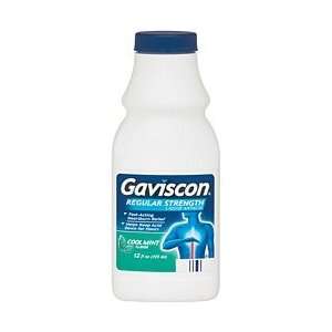  Gaviscon Regular Strength Antacid Liquid Cool Mint 12oz 