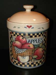 Susan Winget Harvest Apples Large Canister  