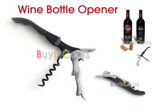 Folding Waiters Wine Bottle Corkscrew Beer Cap Opener  