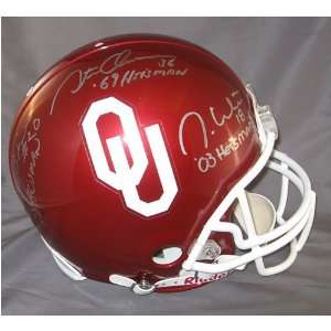 Oklahoma Heisman Winners Autographed Proline Helmet 