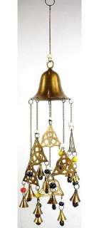   brass bell without its hammer this delightful wind chime offers a