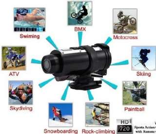 HD 720P Waterproof Sport Helmet Action Camera Cam DVR  