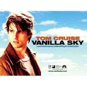 Vanilla Sky   Original Movie Poster   12 x 16   Tom Cruise