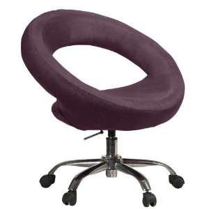  Citron Swivel Office Chair Adjustable Hght Eggplant