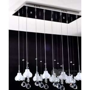Modern fashion warm restaurant crystal pendant lights Dining room 