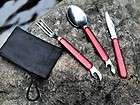 New 3 in 1 Cutlery Set Folding Spoon Fork Knife Outdoor Camping 