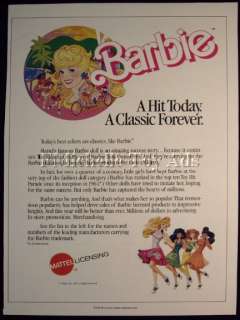 1988 Barbie Doll A Hit Today A Classic Forever Trade Ad  