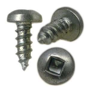 14 x 1 Pan Head Square Drive Zinc Coated Tapping Screws   Box Of 100 