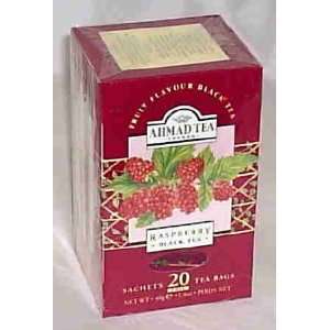 Ahmad Raspberry Black Tea   6pk x 20 Teabags  Grocery 