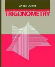 Trigonometry, (0471033669), John R. Durbin, Textbooks   