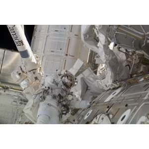  Astronaut Participates in a Session of Extravehicular 