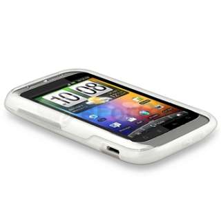 For HTC Wildfire S G13 Clear Soft Case Cover+Screen Protector  
