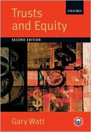 Trusts and Equity, (0199285322), Gary Watt, Textbooks   