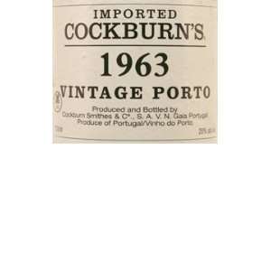  1963 Cockburn Vintage Port 750ml Grocery & Gourmet Food