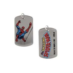   Series Marvel Comics Spiderman Spinning Web Dogtags Dog Tag Jewelry