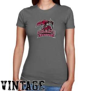  Colgate Raiders Ladies Charcoal Distressed Logo Vintage 