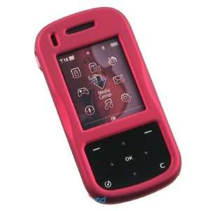  Rubberized Red Cover Case + Red Swivel Belt Clip for Samsung Trance 