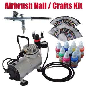  Airbrush Kit for Nail and Arts Crafts / Compressor / DUAL 