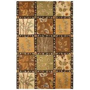  Rizzy Rugs Floral FL 930 Black Country 6 Area Rug