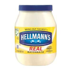 Hellmanns Real Mayonnaise, 64 Ounce Bottles (Pack of 2)  