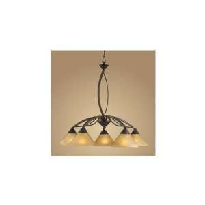 Westmore Lighting 5 Light Aged Bronze Contemporary Chandelier CH56467