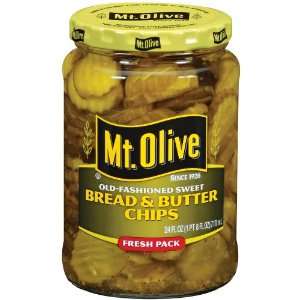 Mt Olive Bread& Butter Chips 24oz 6pack  Grocery & Gourmet 