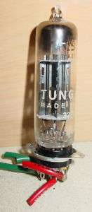 VINTAGE TUNG SOL 6X4 Vacuum Tube w/ Amphenol Socket  