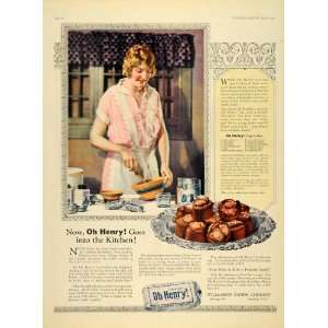  1926 Ad Oh Henry Chocolate Williamson Candy Cup Cakes Recipe 