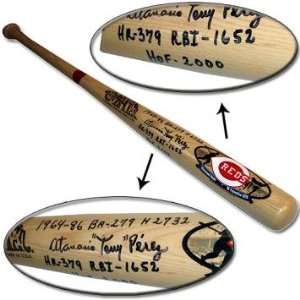  Tony Perez Autographed Cooperstown Collection Bat Sports 