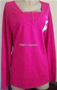New Just My Size JMS Womens Plus Size Clothing 5X 32W Pink Shirt Top 